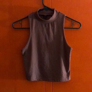 Shein women’s crop top color brown size small